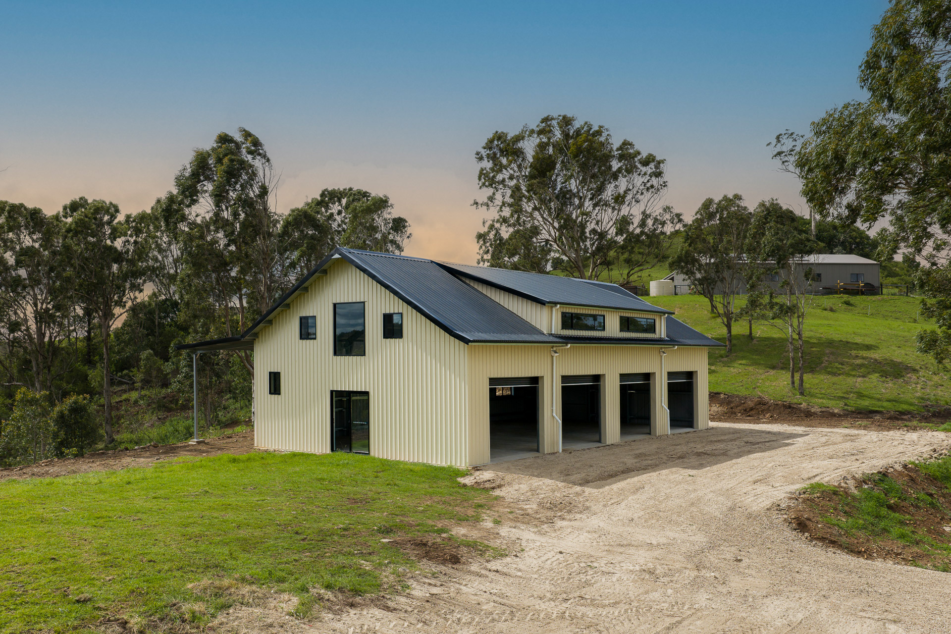 Farm equipment shed built locally Queensland