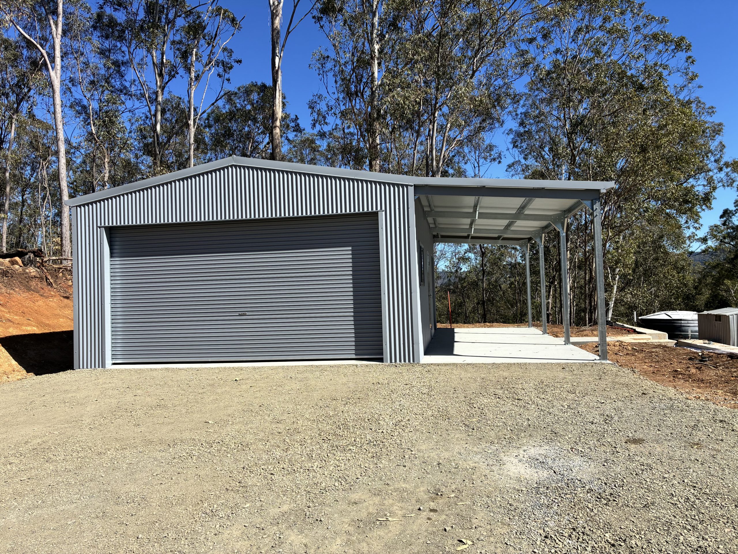 High Country Sheds team building shed in Toowoomba